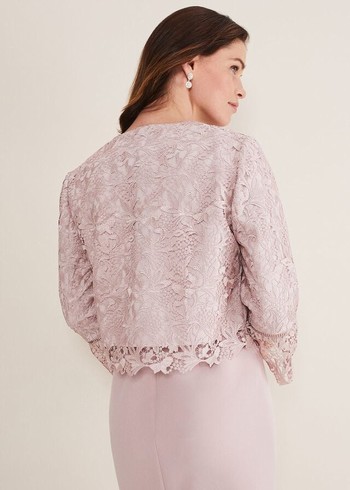 Phase Eight Isabella Lace Jackets Rose USA | 8369075-ZD